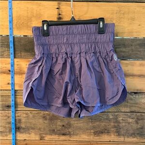 FP Movement Purple Smocked Waist Athletic Shorts – Size SP (Small Petite)